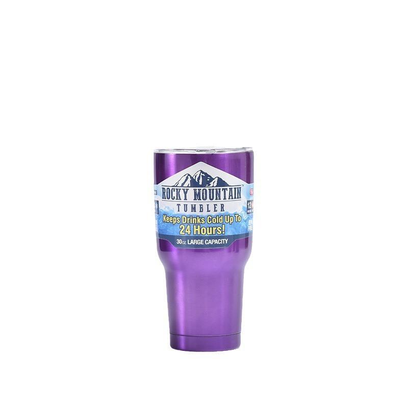 30oz Vacuum Insulated Stainless Steel Travel Mug With Straw Lid Large Capacity Car Cup Hot Cold Drinks