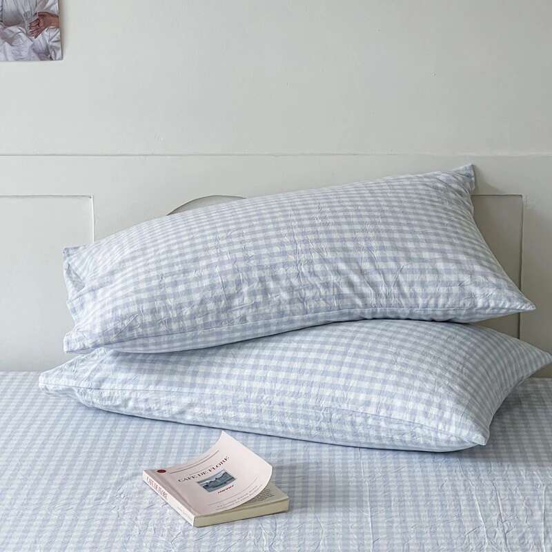 Solstice 100% Cotton Pillowcase Set - 2pcs Stripe 48x74cm, Skin-Friendly Funda Almohada Cushion Cover
