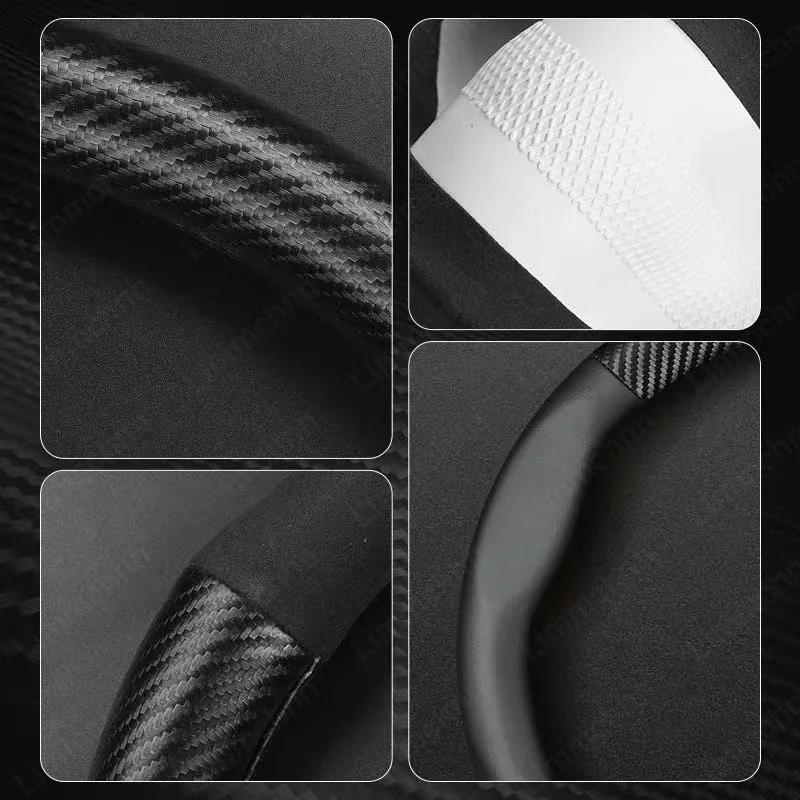 3D Prägung Auto Logo Lenkradbezug Für Mini F54 F55 F56 F57 R55 R56 R57 R58 R59 R60 F60 Cooper Countryman Clubman JCW