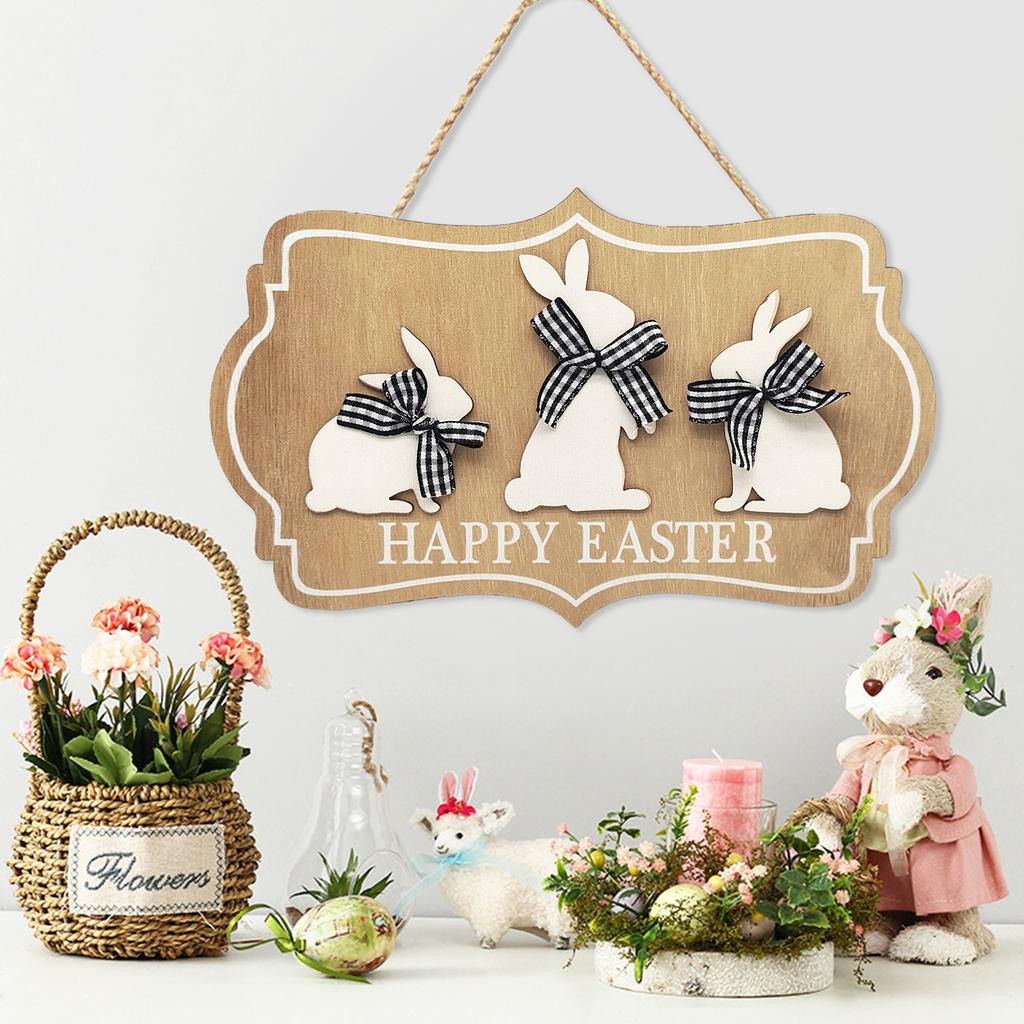 Easter Wooden Hanging Ornament Home Decor Classic Creative Craft
