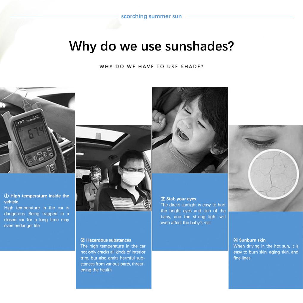 Car Sunshade Curtain Insulation Anti-mosquito Protection Shield Summer Universal Window Protector Auto Films Accessories