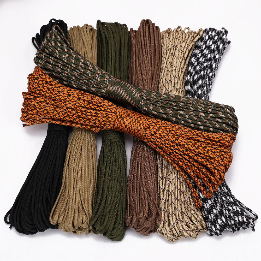 7-core 4mm Umbrella Rope Outdoor Multifunctional Mountaineering Parachute Equipment Safety Rope 31 Meter Umbrella