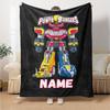 Love Transformers (8) Customize Your Name Blanket Lightweight Personalized Blanket Soft & Cozy for Picnics Seaside Office Home Decor