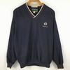 USED/PEBBLE BEACH USA Made Vintage Waterproof Pullover Blouson Sweatshirt Size S Navy