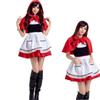 Halloween Red Riding Hood Costume for Women Anime Party Cosplay Maid Outfit Fancy Dress Uniform