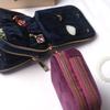 Soft Velvet Jewelry Pouch for Travel Double Layer Jewelry Case  for Rings, Bracelets, & Bangles
