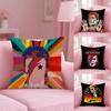 David B-Bowie Cushion Cover Short Plush Double-Sided Printing Home Machine Washable In Warm Winter Pillow Case