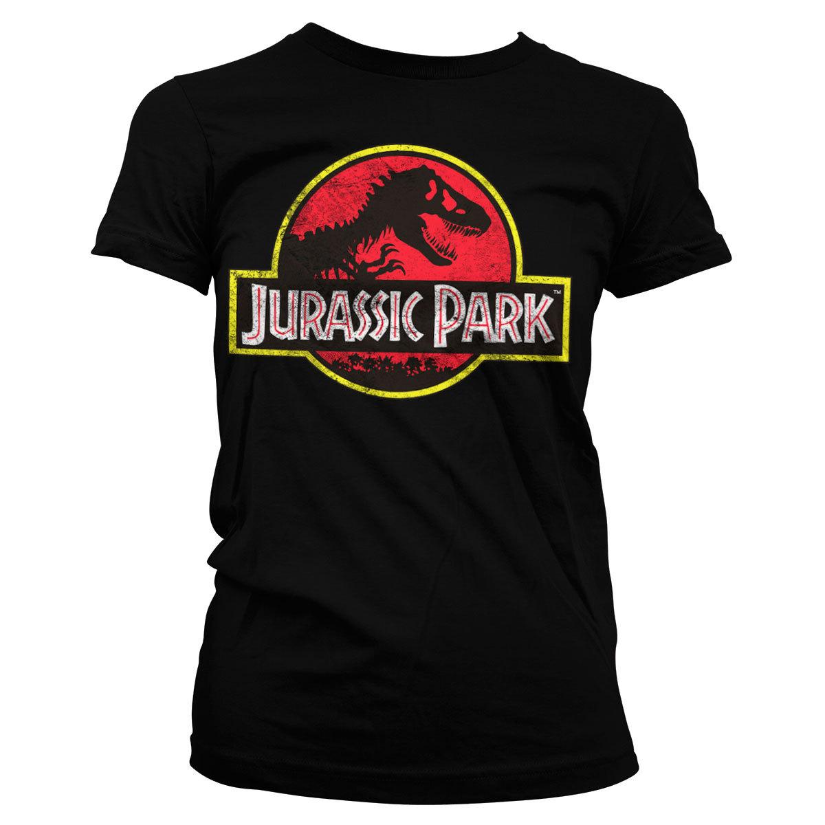 Officially Licensed Jurassic Park Distressed Logo T-Shirt S-XXL Sizes XXXXL