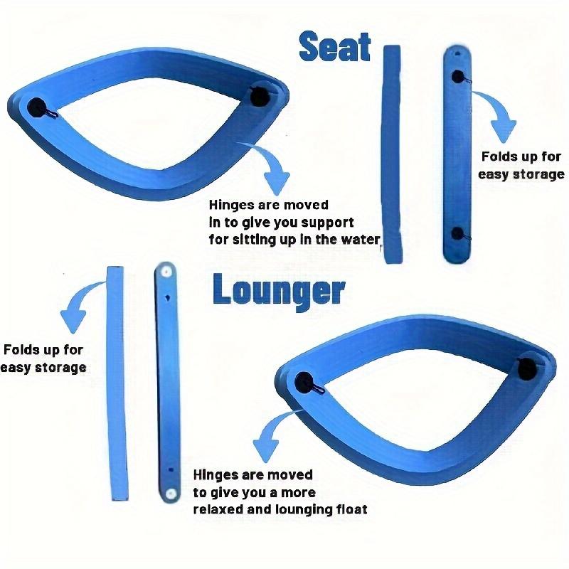 Adjustable Foam Water Recliner and Floating Folding Swimming Chair | Ergonomic Design, Endless Relaxation, Suitable for Pools and Oceans