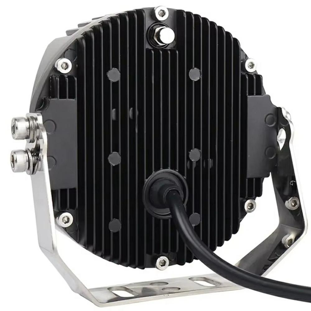 5 Inch 50W LED Work Light Three Sides Illumination Off Road Driving Lamp Spot Beam for Vehicle