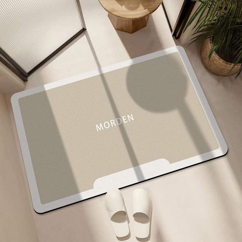 

Diatom Mud Floor Mat Bathroom Absorbent Floor Mat Bathroom Dirt Resistant Anti Slip Foot Mat Bathroom Bathroom Mat Door Mat 50*80cm
