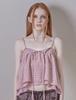 Phased Check Layered Ribbon Sleeveless _Pink