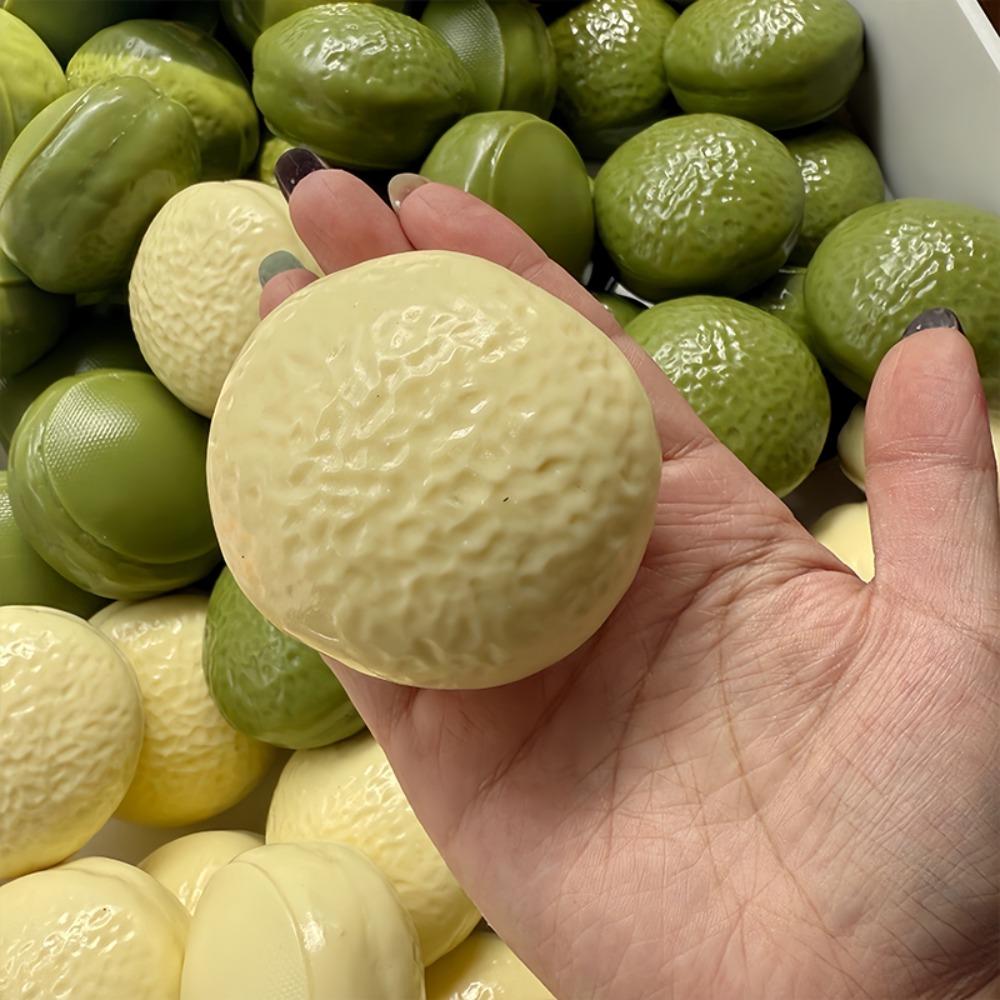 Finger Relax Crunchy Squeeze Toy Shapeable Sensory Fidget Ball Chocolate Pie Squishy Student