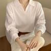 Navava Loose Fit Collar Long Sleeve Sweatshirt Nt3208