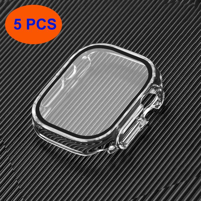 Waterproof Hard Case With Tempered Glass For Apple Watch Case Series Ultrea 3/9 8 SE Watch Accessories iwatch Screen Protector