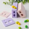 3D Lemon Shape Clay Ball Rub Mold Rhombus Beads Clay Pendant Mold Soft Ceramic Mold DIY Crafting