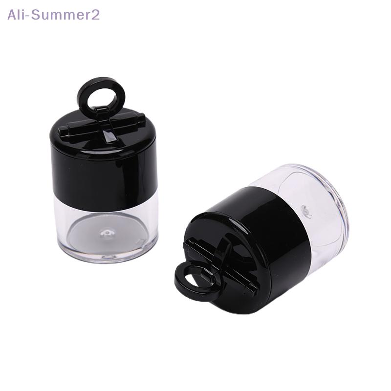 10g Portable Plastic Empty Loose Powder Box Makeup Jar Container with Puff