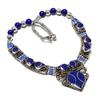 Natural Lapis Lazuli 18 In Cabochon Tibetan Nepal Necklace Boho Jewelry NN 705