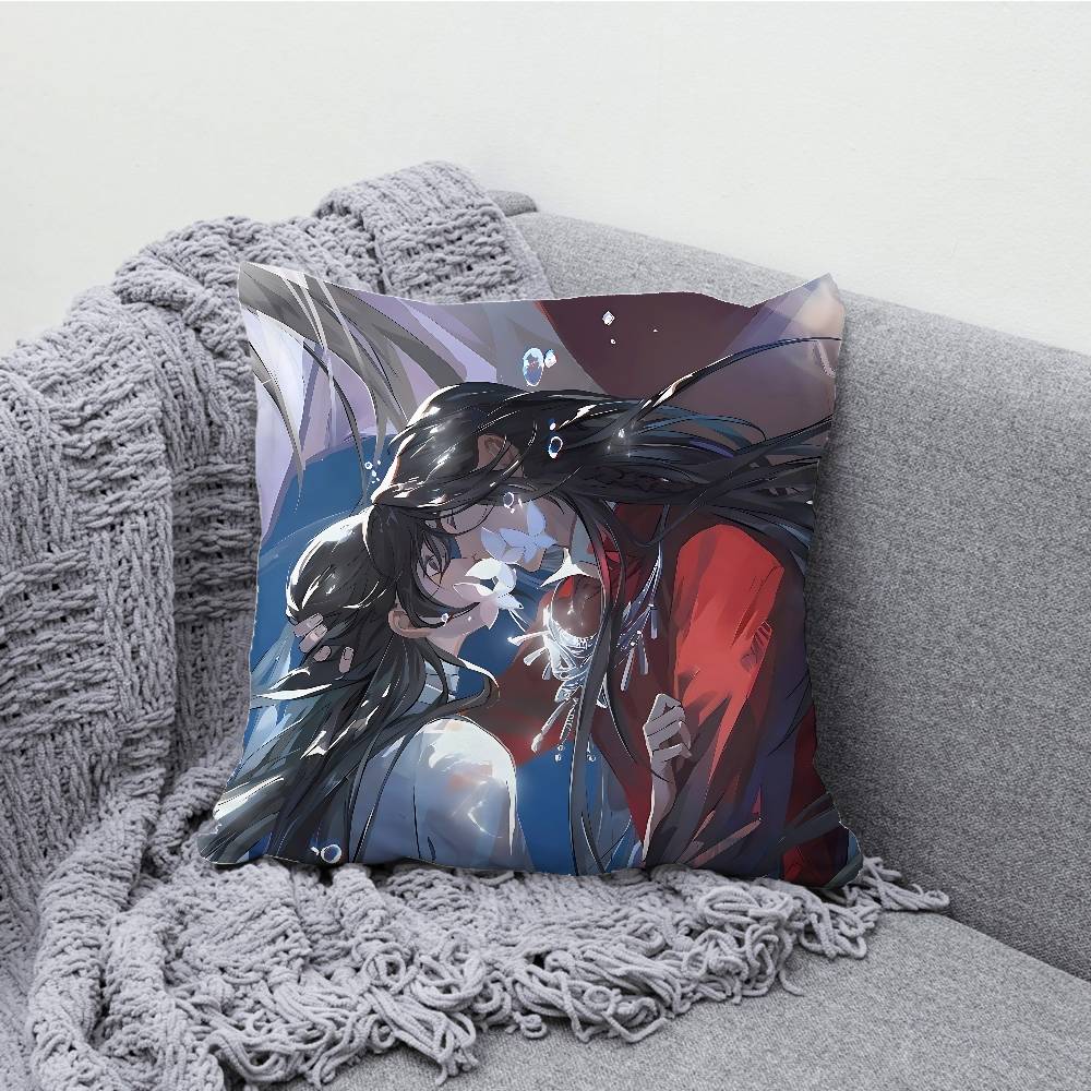 Mo Dao Zu Shi Pillow Case Print Polyester Fiber 40X40 cm Home Sofa Throw Cushion Cover Decoration