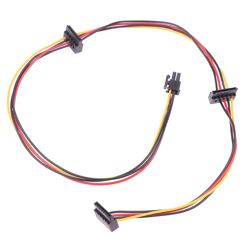 4Pin To 2-Port HDD SSD SATA Power Socket Cable Conector For 6000 6200 6300 8000 8100 8200 Computer Mainboard ATX PSU