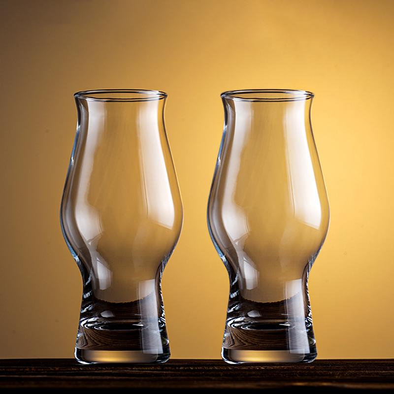 495ml/370ml Craft Bier Glas Großes Fassungsvermögen Zapfbierglas Haushalt Saft Kaltgetränkebecher Exquisiter Transparenter Getränkebecher