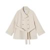 Xiangying Women's British Style Belted Trench Coat