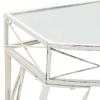 VidaXL Table d'appoint Style français Métal 82 x 39 x 76 cm Blanc 245935