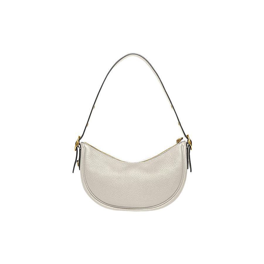 Coach Luna 27 Zipper Closure With Snap Pocket Leather Tote Shoulder Bag Women Bags Chalk-White CC439-B4HA