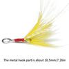 10Pcs Detachable Fishing Spoon Bait Lure Feather Fishing Equipment Feather Lure Pendant Saltwater Fishing Accessories