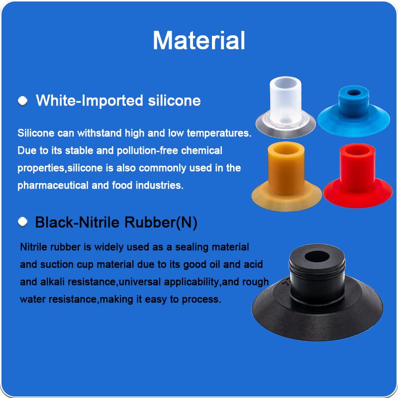 5pcs/pack SGP Series Vacuum Suction Cups SGP15/20/24/30/40 Super Strong Bag-Opening Suction Cup Engine Gaskets 6
