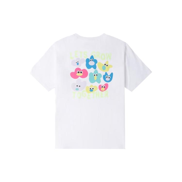 

New Converse T Shirts Men s White 10024745-A02 XL