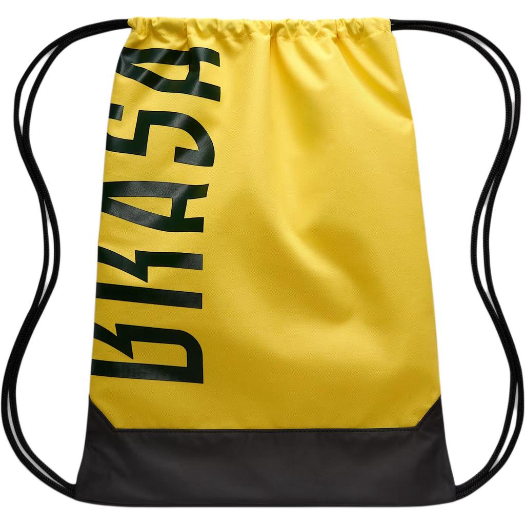 Nike 026/27 Season Brazil Team Academy Lightweight Simple Polyester Backpack Unisex Backpack Canary-Yellow Professional-Green IQ6747-724