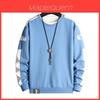 Spring Autumn Mens Loose Fit Hoodie With Color Block Pattern For Casual Youth Wear