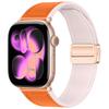 Silicone+Leather Strap for Apple Watch 11 10 42mm 46mm Ultra 3 49mm Magnetic Bracelet iWatch 9 8 7 6 5 SE3 45/41mm 40/44mm Band