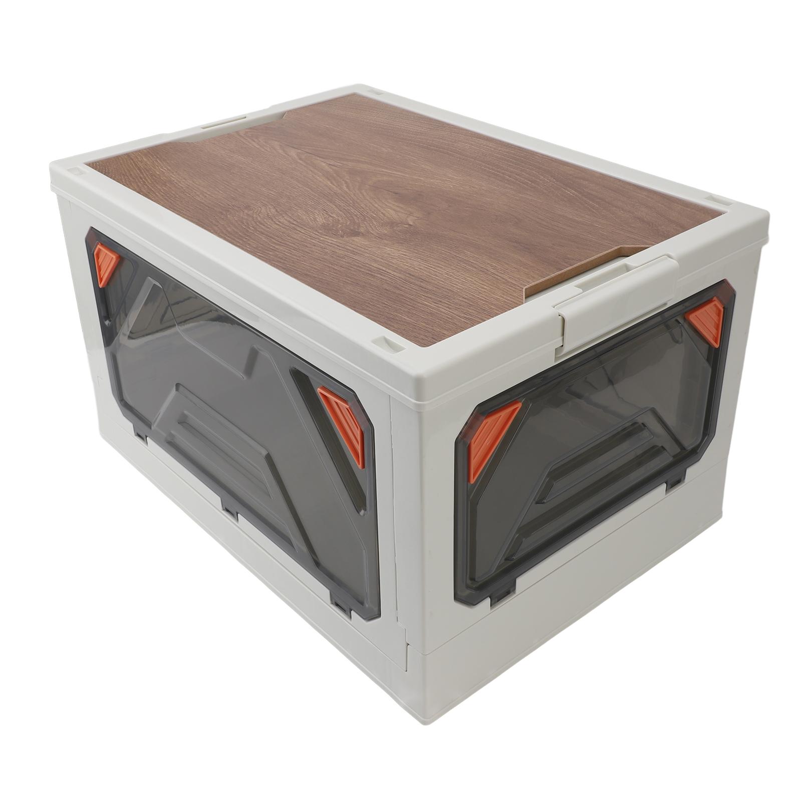 Foldable Stackable Storage Bins Multipurpose Large Capacity Plastic Storage Box with Lids for Camping Outdoor Travel 5900₽