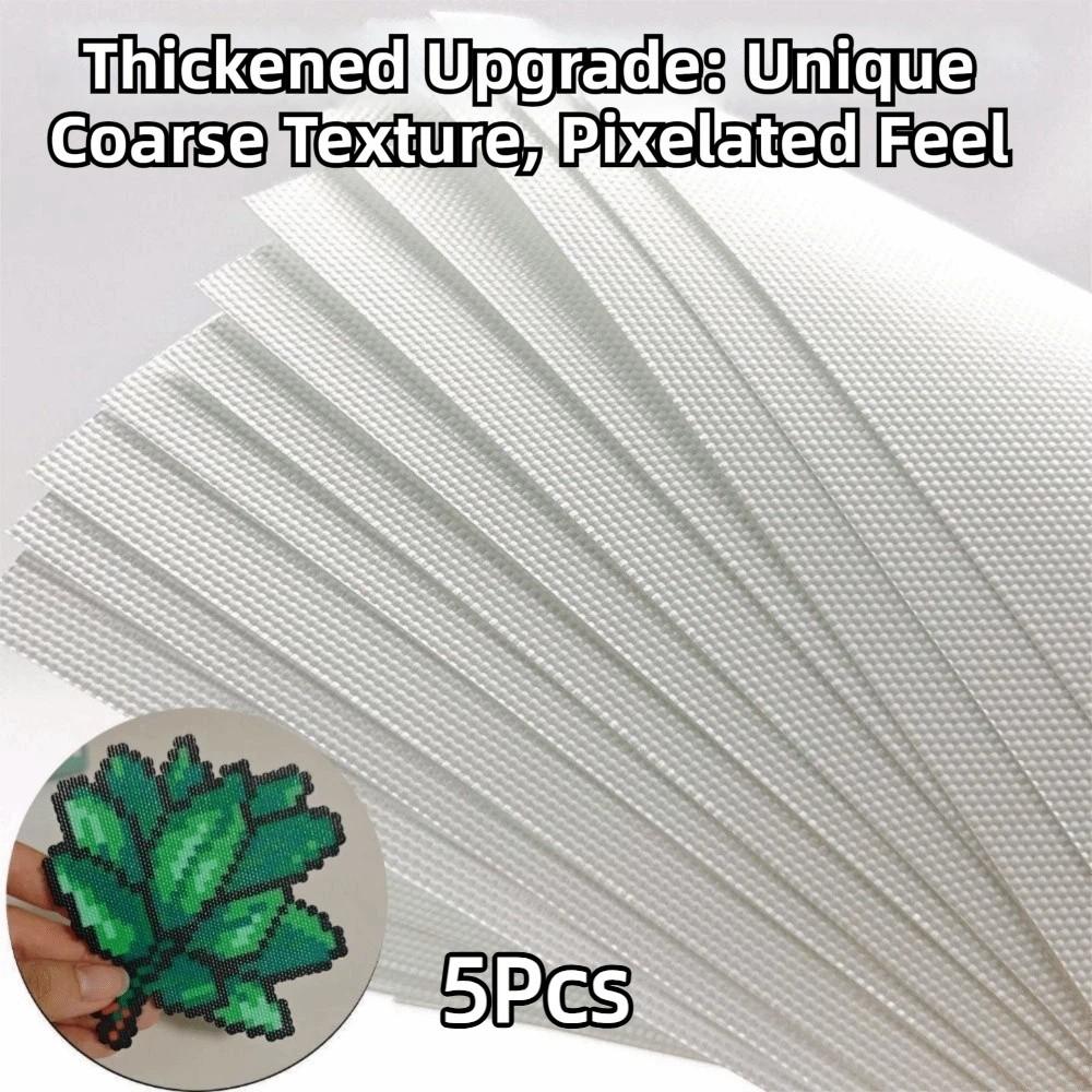 5Pcs 0.25mm Melting Beads Baking Cloth Coarse Texture Ironing Sheets  Toy Accessories