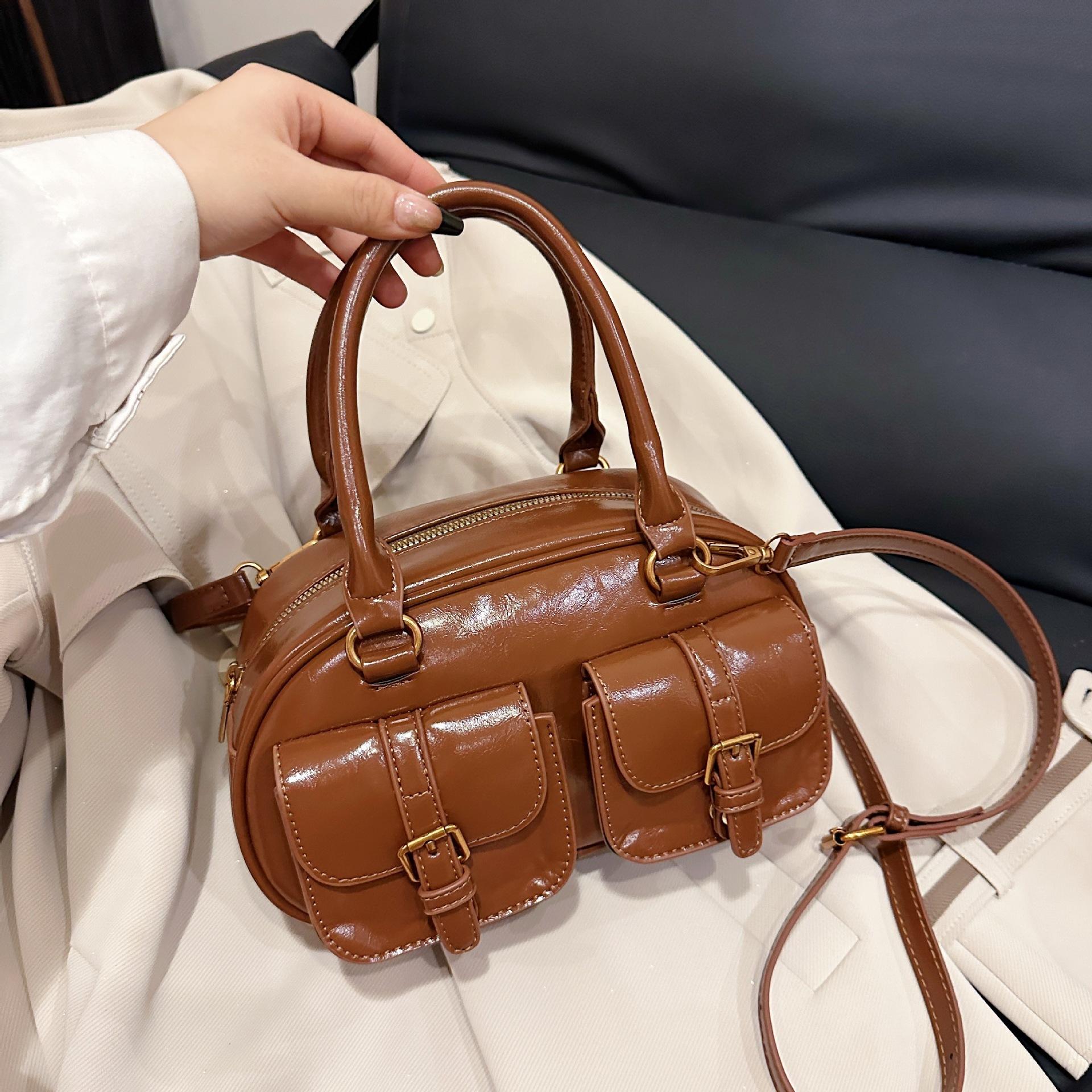 

Ретро тренд корейская нишевая высококлассная текстура модная портативная сумка-подушка женская универсальная в иностранном стиле сумка-мессенджер для поездок на работу