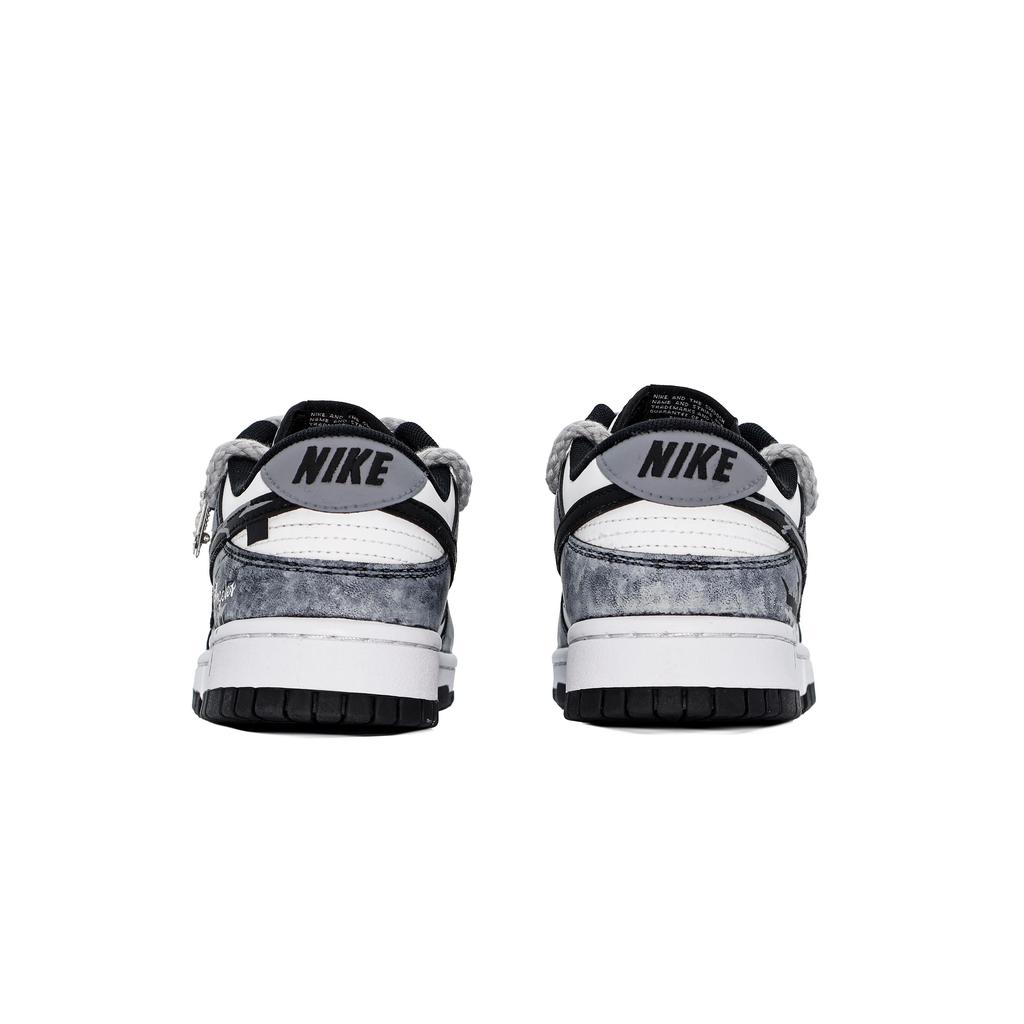 Nike Dunk Shadow Slayer Pact MONE Manufacturing Low top Skateboard Shoes Unisex Black White DD1391-100(Team177-)