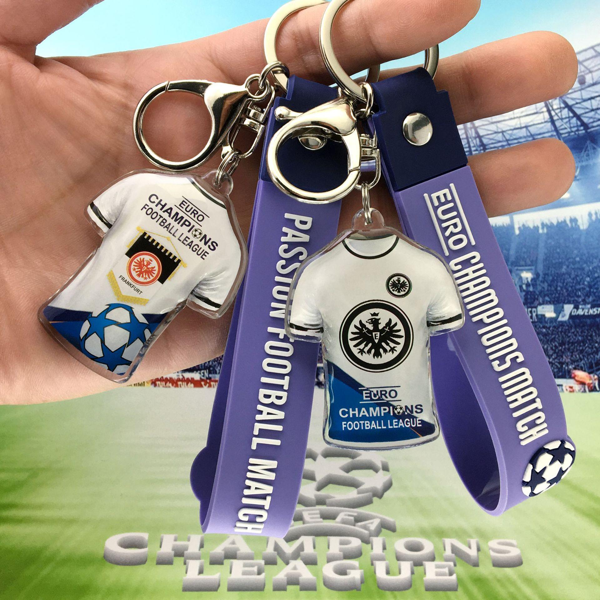 

Футбольный брелок Кольцо для ключей для футбольного фаната, Эмблема команды Автоаксессуары, Сувенир Чемпионата мира Подарок для мужчин женщин болельщиков 60*15*8.0MM