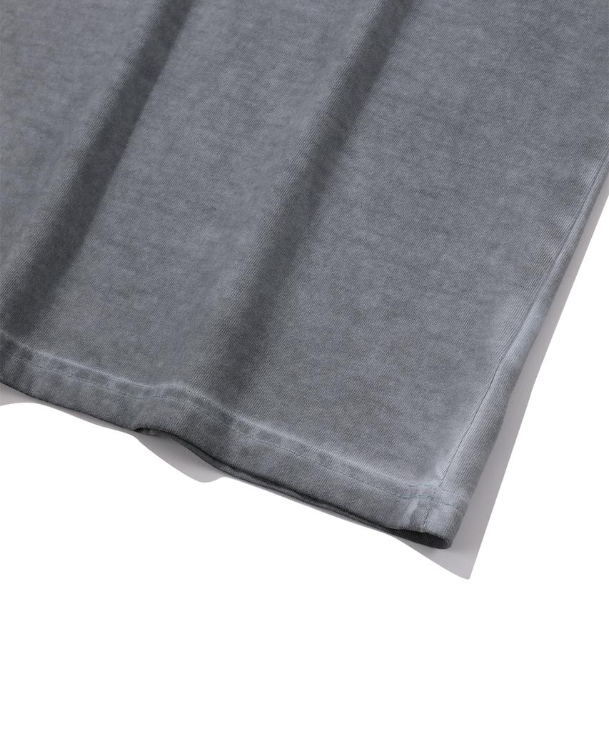EPISODE UNTITLED Luna Washed Signature Applique T-Shirt_Blue Gray