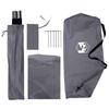 Carport Tent Grey and Orange 308 x 215 x 220 cm Polyester and Steel
