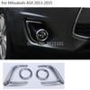 Car Head Front Fog Light Lamp Frame Stick Eyebrow ABS Chrome Cover Trim Sticker For Mitsubishi ASX 2013 2014 2015 2016 2017
