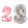 Silicone Candle Number Mould Reusable Materials for Personalize Party Decorations Easy Demolding