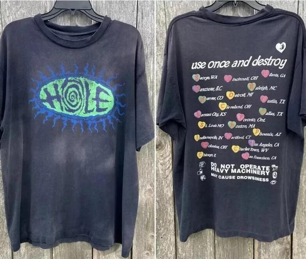 Hole Band 1994 Concert Tour 2 Sided Unisex Short Sleeve T shirt HD863 Unisex T-Shirt