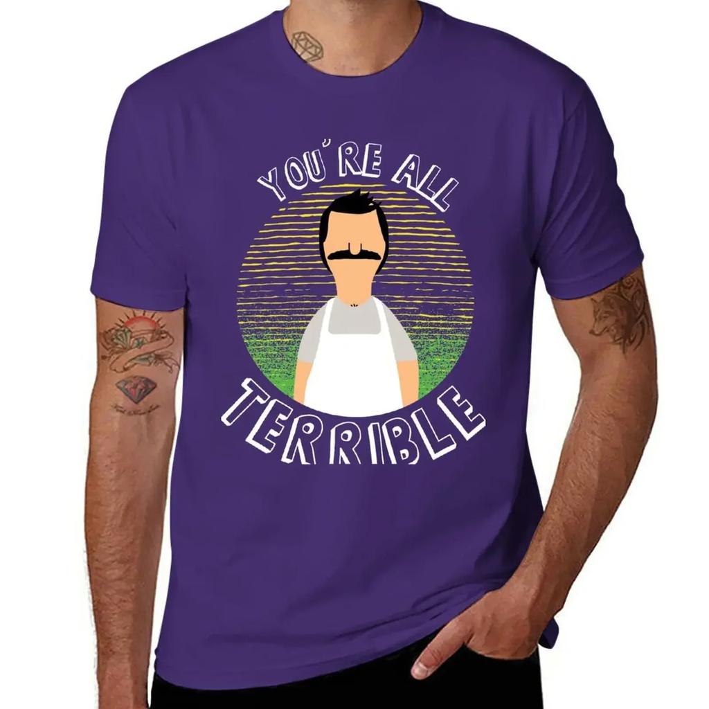 Bob Terrible Tshirt Blanks Oversized Unisexs Clothing