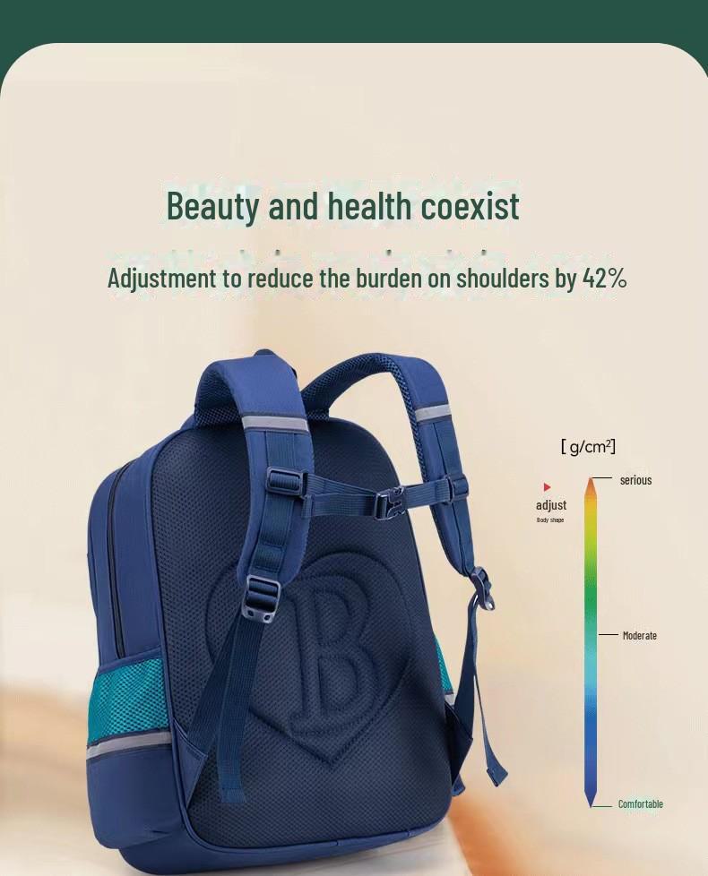 2024 Lightweight Multi-layer Breathable Backpack for Grades 1-6 Elementary Students