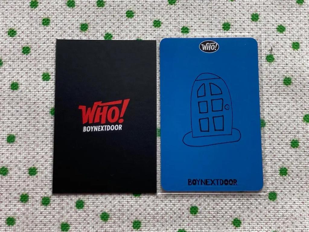 BOYNEXTDOOR Song Ho-po Photocard (2 cards) Used