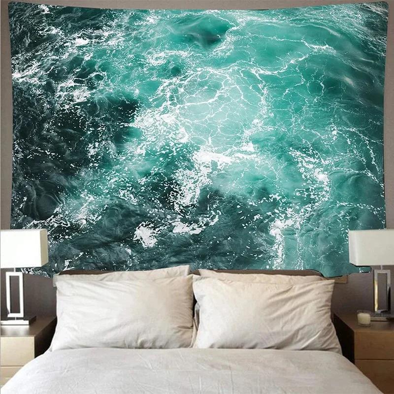 Underwater Underwater Wave Pattern Tapestry Bedroom Living Room Tapestry Home Wall Decoration Tapestry