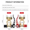 2Pcs Pure Copper Clamp Car Battery Terminal Connectors Quick Release Disconnect Battery Terminals 12V 24V Wire Cable Connection