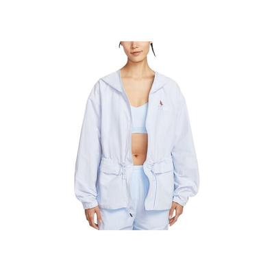 As W Nsw Wvn Kapuzen-Zip Bequeme Jacke Damenjacke Blau IF0609-085